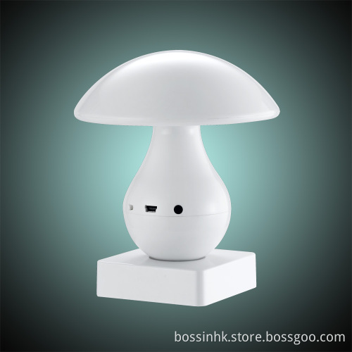 Mushroom Mini Wireless Bluetooth Speaker TF LED Flash Bs-204